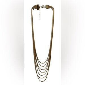 NWT Gold Multi Chain Necklace